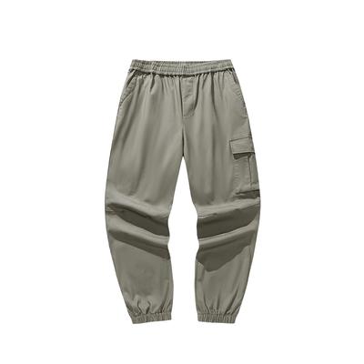 Casual Loose Fit Mid Rise Cuffed Pants Men Bottoms 152548508N-1