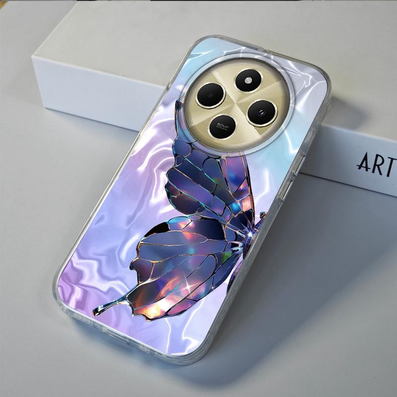 Luxury Butterfly Girls Women Phone Case For Xiaomi Poco X7 Pro X3pro X5 M6 X6 X3 NFC M5s M6 C75 C61 Bumper Fundas Cover
