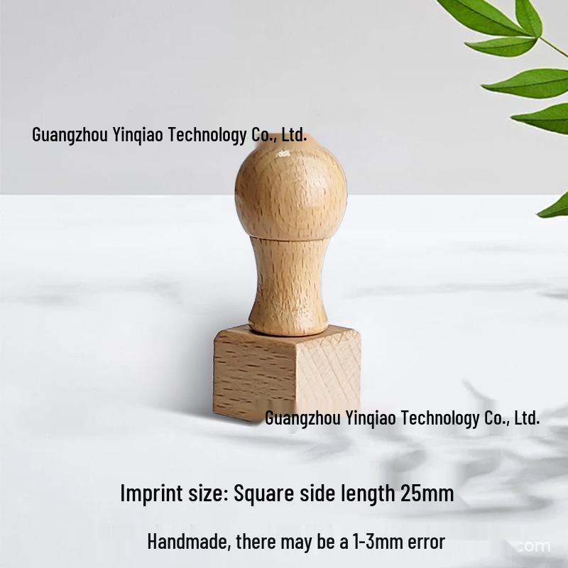 Custom DIY Wooden Rubber Stamp for Engraving and Journal Design