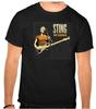 Sting Rockmusik Logo Schwarzes T-Shirt -1207