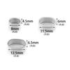 6pcs Stainless Steel Tube Stopper Spacer Beads Metal Positioning Buckle For Jewelry Making DIY Leather Cord Bracelet Accessories