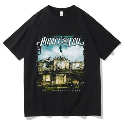 Pierce the veil Čistá bavlna EU velikost trička anime pánská trička y2k designérské japonské pánské oblečení