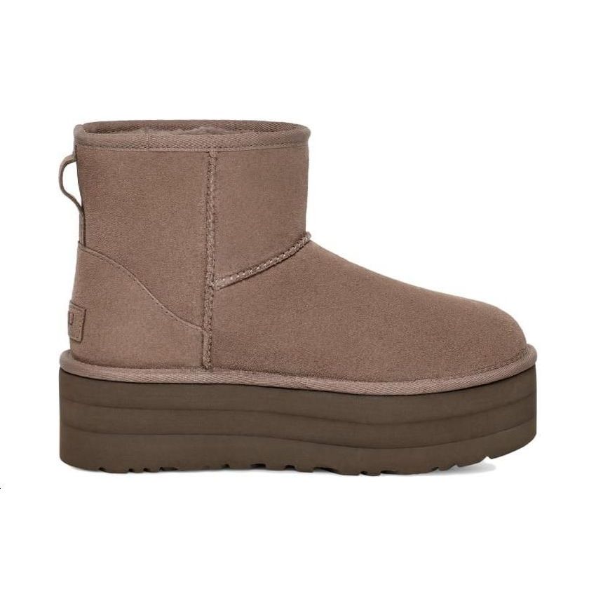 UGG  Classic Mini Platform Boot Smoke Plume Women Sneakers Grey 1134991-SKP