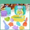 Summer Beach Toy Set For Kids With Whale Luggage Trolley And Shovel, Great Outdoor Water Play