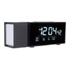 Digital Alarm Clock with Colorful Night Light, FM Radio, Date Week Temperature Humidity Display, 6 Alarms, Snooze, USB
