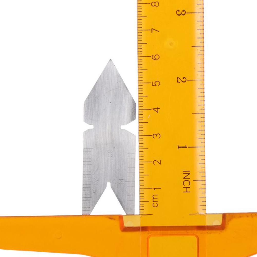 3pcs/ set Silver Screw Thread Measuring Tool 55°& 60° Lathe Cutting Tool  For Quick Comparison
