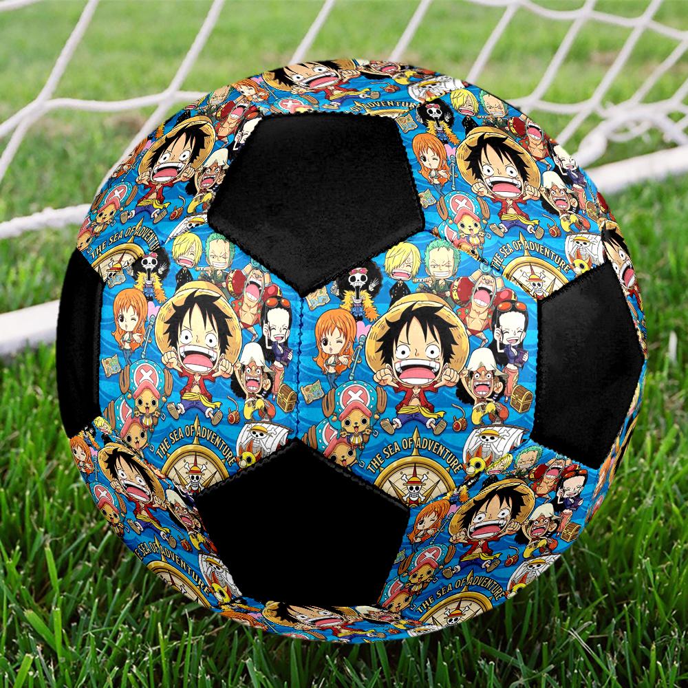 1pc One Piece Football Soccer Ball Size 5 Indoor Soccer Ball Fashion Colorful  Backyard Game -Great For Sports Fans Gift HE65