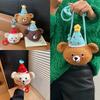 Cotton Knit Bear Shoulder Bag For Women With Cell Phone Pocket And Urban Style