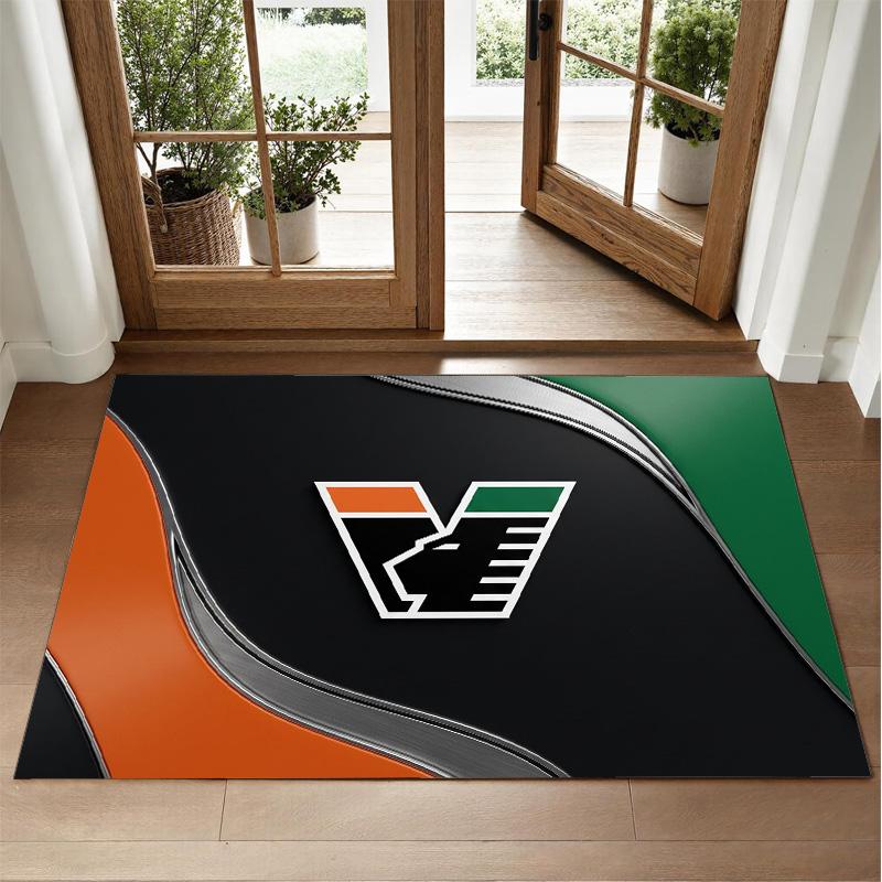 Venezia FC Football Design Crystal Velvet Rug Soft Decorative Mat for Bedroom Entrance