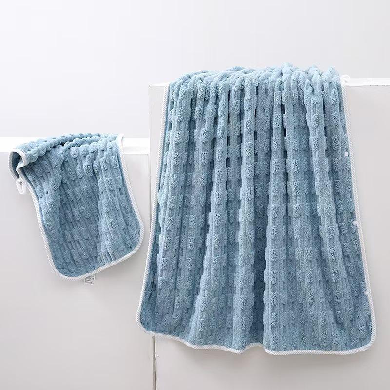 Bamboo Coral Velvet Absorbent Face Wash Towel - No Lint, Thick, Soft