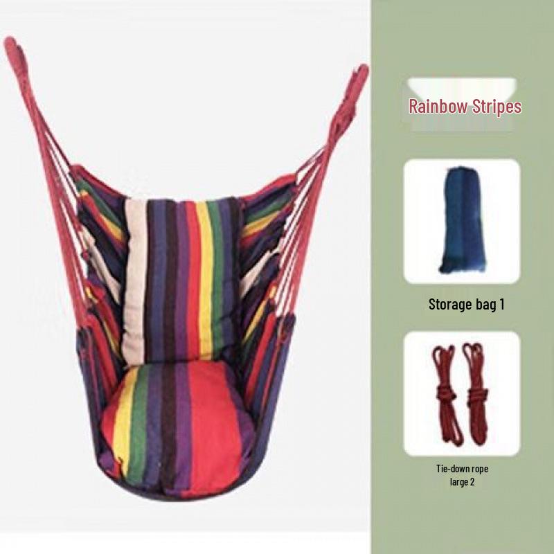 University Dorm Hanging Hammock Chair - Indoor Student Single Swing