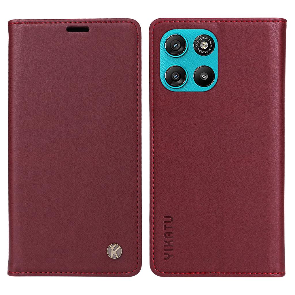 For Motorola Moto G57 Power 5G/Motorola Moto G100 5G (2025)/Motorola Moto G67 Power 5G Phone Cases YIKATU Magnetic Closure PU Leather Mobile Cover