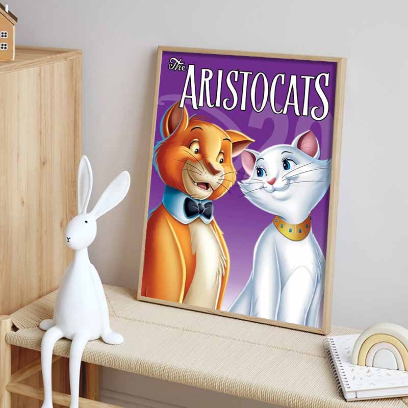 Disney Diamond Painting Classic Poster Illustrations From The Cats Adventure 5D Diamond Painting Art Embroidery Cross Stitch Room Decoration