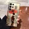 Kreskówkowy Retro Etui Dziewczyna dla Samsung Galaxy S26 Ultra S23 Note 20 8 9 10 S21 FE S20 Ultra S10 S9 S24 S25 Plus Etui Pokrowiec Telefonu
