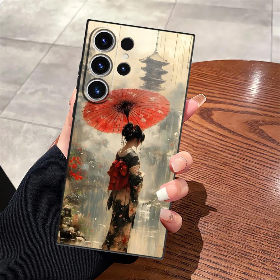 

Cartoon Retro Girl Case for Samsung Galaxy S26 Ultra S23 Note 20 8 9 10 S21 FE S20 Ultra S10 S9 S24 S25 Plus Funda Phone Cover Galaxy S25 FE