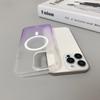For iPhone 16 Pro Max Magnetic Cover Gradient Color Phone Case For iPhone 15 14 13 12 11 Glass Lens Film Clear Soft TPU Cover