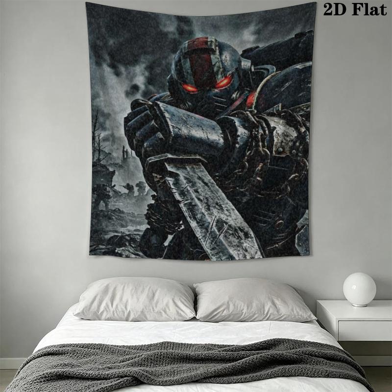Warhammer 40K Wall Tapestry Aesthetic Wall Hanging Printed Fabric Blanket Decorative Tapestries for Bedroom Living Room Home Decor