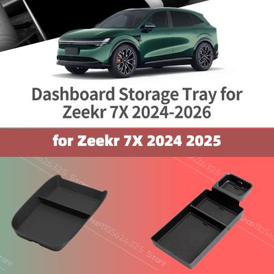 Center Console Organizer Tray Armrest Storage Box for Zeekr 7X 2024 2025 Stowing Tidying Car Interior Accessories