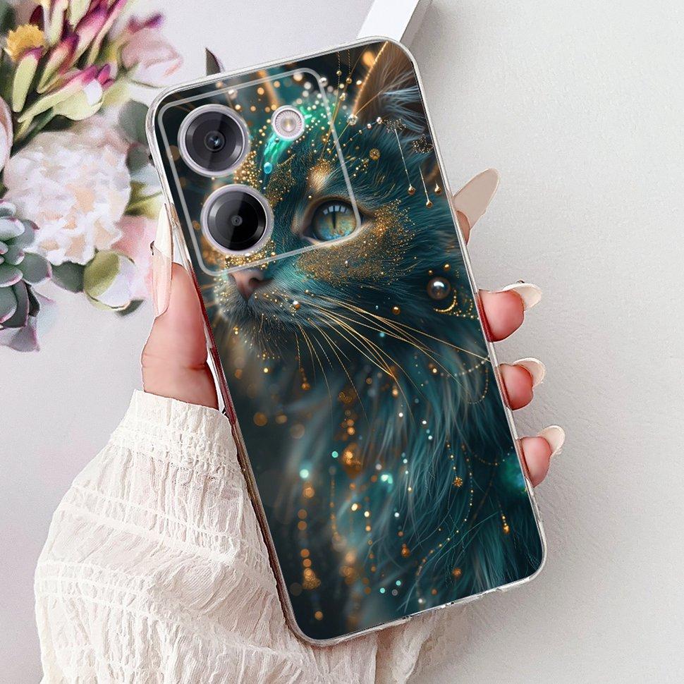 For Xiaomi Poco M7 Pro 5G Case New Dargon Art Painted Cover For Poco M7 PocoM7 Pro 5G Back Cover Soft TPU Fundas Coque