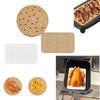 Air Fryer Parchment Paper Liners Non Stick Heat Resistant Round and Square Baking Paper for Air Fryers Steamers and Ovens