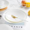 Jingdezhen Pure White Round Ceramic Deep Plates