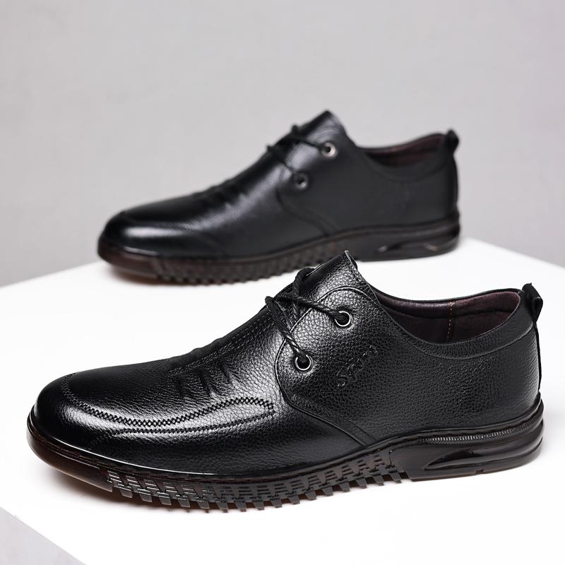 2025 Handcrafted Mens Oxford Shoes Genuine Calfskin Leather Brogue Dress Shoes Classic Business Formal Shoes Man four seasons