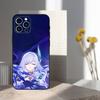 Genshin Impact Skirk Game For iPhone 12,14,13,15,16,11,17,X,Mini,XR,SE,XS,Plus,Pro,Max,8,7,Soft Silicone Black Case