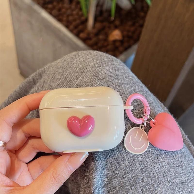 Airpods Pro Third Generation Protective Case Is Suitable For Airpods Second Generation Earphone Cover Simple Girl Love Silicone