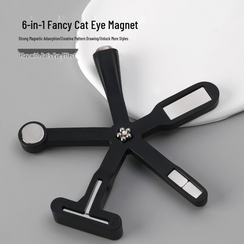 Nail Art Double-Ended Cat Eye Gel Wand with Powerful Gold Magnet