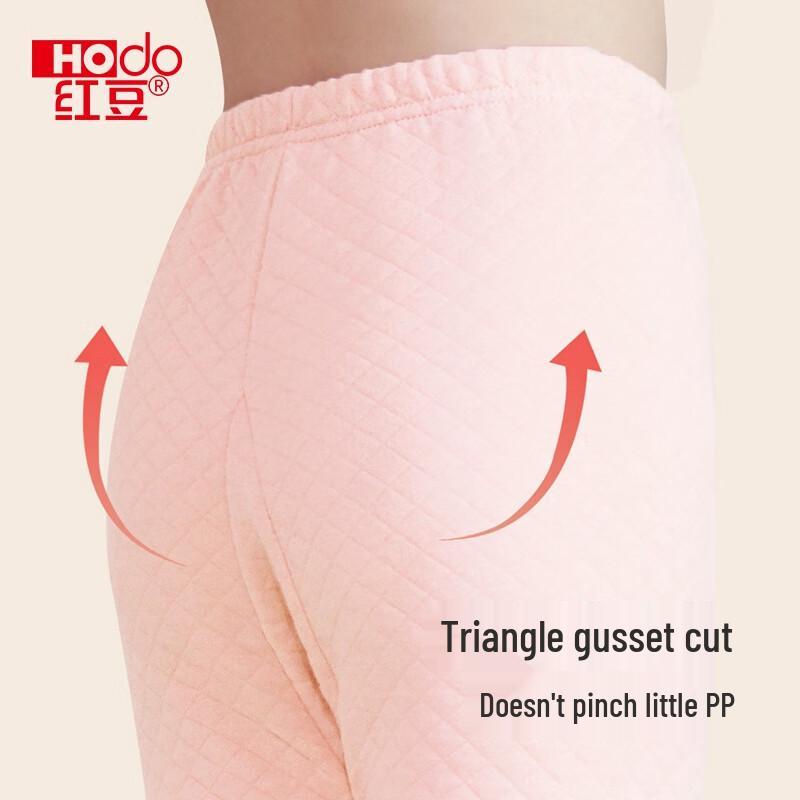 Hongdou Girls' Pure Cotton Air-Layer Thermal Leggings