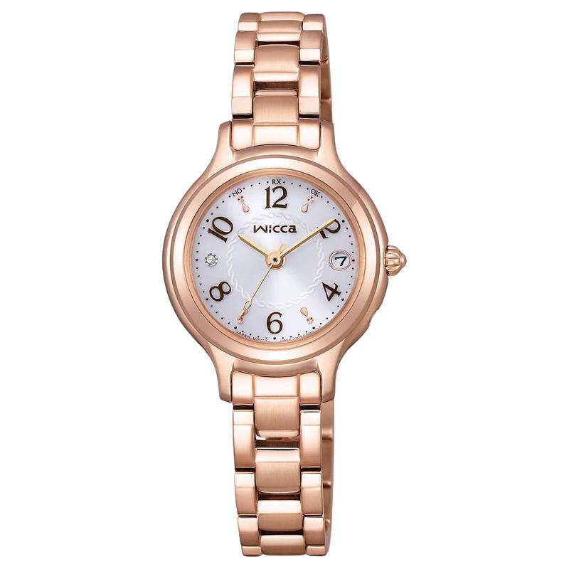 

CITIZEN wicca series 50 meters waterproof Quartz Steel Strap 25.5mm women s watch silver dial KS1-961-11 срібний
