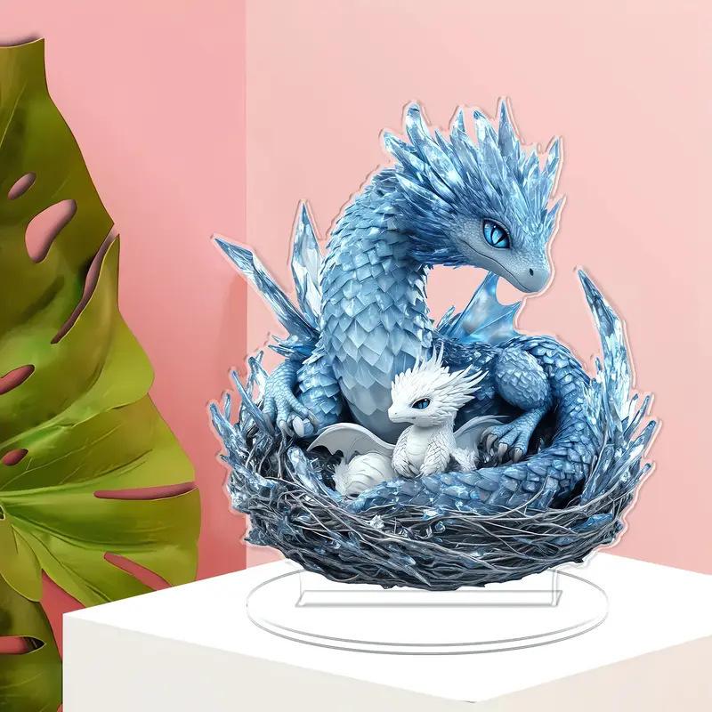 

Blue Dragon Cartoon Sign, Home Tabletop Decorations, Nurseries, Home Desk Living Room Decoration, Restaurant Shop Decor, Farmhouse Lake Life Decor 20*18cm