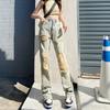 Yırtık Boyfrined Bahar 2022 Bayan Yüksek Bel kadın Geniş Bacak Kot Şalvar Kadın Denim Kapriler Pantolon Jean Anne Kot Pantolon