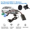 For Renault Update List Radio Audio Cable Adapter Car Bluetooth Adapter Cable with MIC Radio Stereo AUX Cable Adapter Radio Accessories 4