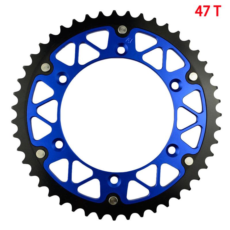 Motorcycle 520 45T 46T 47T 48T 49T 51T 52T Rear Sprocket For YAMAHA TTR230 YZ450R YZ250 YZ125 WR450F WR400 WR426 WR125P WR250R