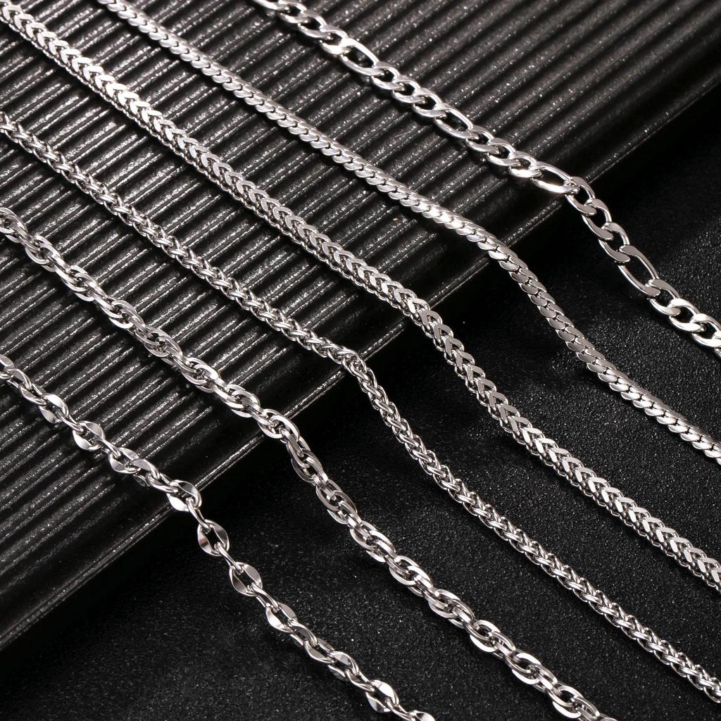 Men's Stainless Steel Cuban Chain Necklace - Versatile Fashion Accessory