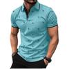 New Men's Collared Polo Shirt with Print – a Stylish, Distinctive Printed Streetwear Top