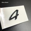 1Pc 3D Turbo 4 S Logo Car Emblem Accessories for Panamera Cayman Boxster Cayenne Macan