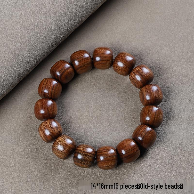 

Браслет из бусин из розового дерева - Древний стиль, Унисекс буддийские украшения Вэньвань