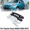 Carbon Fiber Car Handle Or Chrome Door Cover for Boon Passo Perodua Myvi Subaru Justy Daihatsu Sirion M300 2004~2010 Car