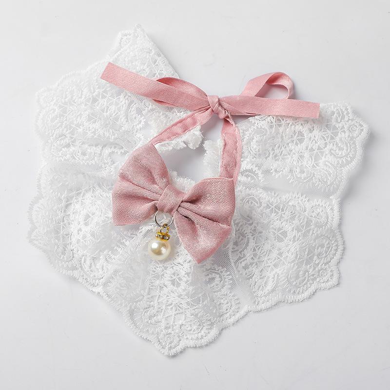 Large, Medium and Small Dog Dog Saliva Towel Cat Scarf Pet Jewelry Pet Scarf Necklace Collar Bell Dog Bow Tie
