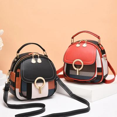 Women's Bag New One-shoulder Portable Double-shoulder Fashi Trend Plaid Backpack Luxury Handbags Women Bags Designer
