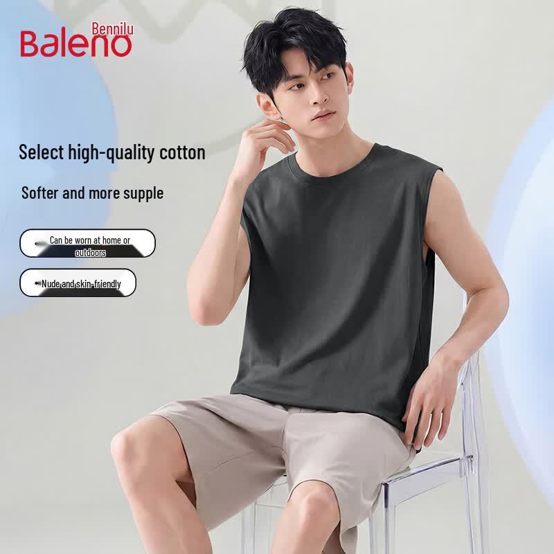 

Baleno Men s Pure Cotton Sleeveless Tank Top S
