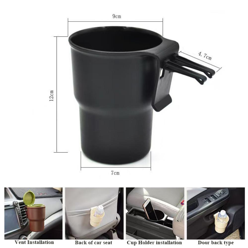 Porte-gobelet d'eau pour voiture, 2 pièces, support pour téléphone portable, support pour boissons, poubelle, sortie d'air, chaise, accoudoir
