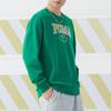 Puma Buchstabenaufdruck Rundhals Lässig Langarm College-Stil Sweatshirt Unisex Sweatshirt Grün 682929-86