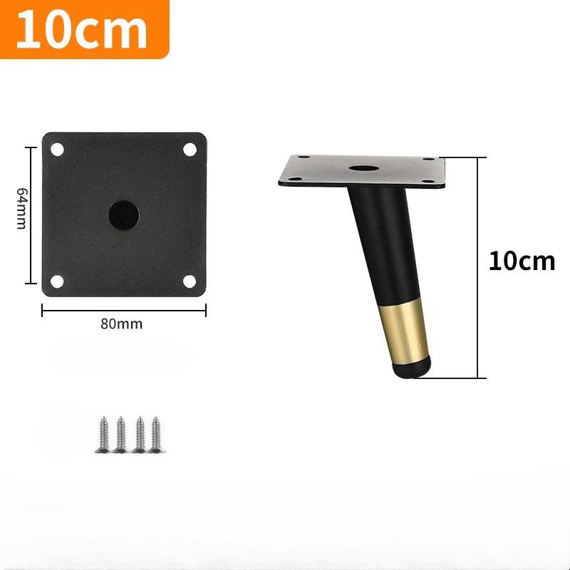 4pcs Conical Furniture Legs Oblique Metal Legs Matte Furniture Feet for DIY Sofa Cabinet Table Chair Cupboard