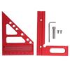 Miter Triangle Ruler Multifunctional High Accuracy Slim Lightweight 3D Multi Angle Measuring Ruler for Woodworking