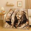 Coperta in Flanella 3D Pirati dei Caraibi Jack Sparrow Johnny Depp per Natale, Morbido Plaid in Peluche per Casa Camera da Letto Letto Divano