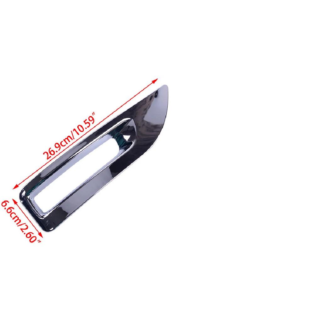 2pcs Plastic Silver Rear Bumper Chrome Fog Light Lamp Trim Molding Cover Frame Fit For Nissan Sentra Sylphy 2013 2014 2015