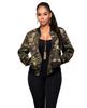 European & American Fashion Women's Camouflage Long Sleeve Jacket Tops